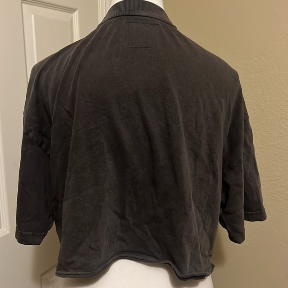 DarcSport Chopper “Premium Vintage” Oversized Cropped Pocket Tee in Wolf Gray - Picture 3 of 4